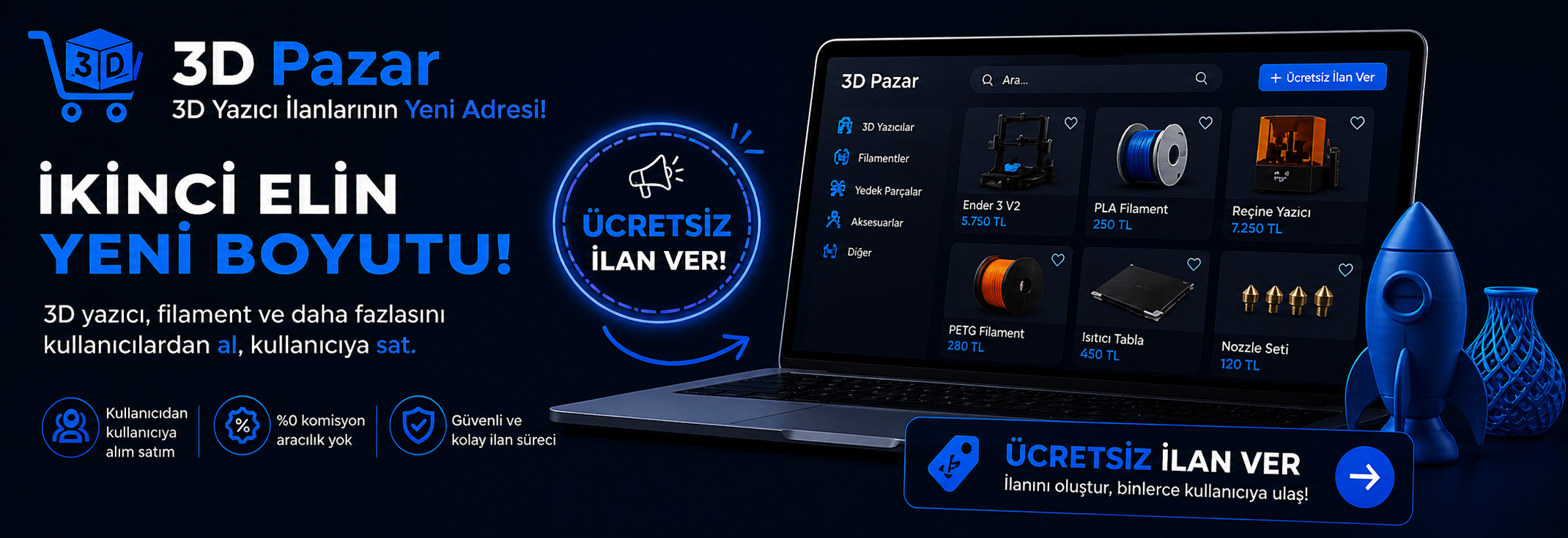 3D Pazar İlan Ver