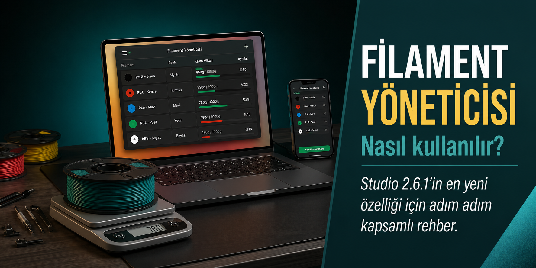 Bambu Studio Filament Manager Nedir, Nasıl Kullanılır?
