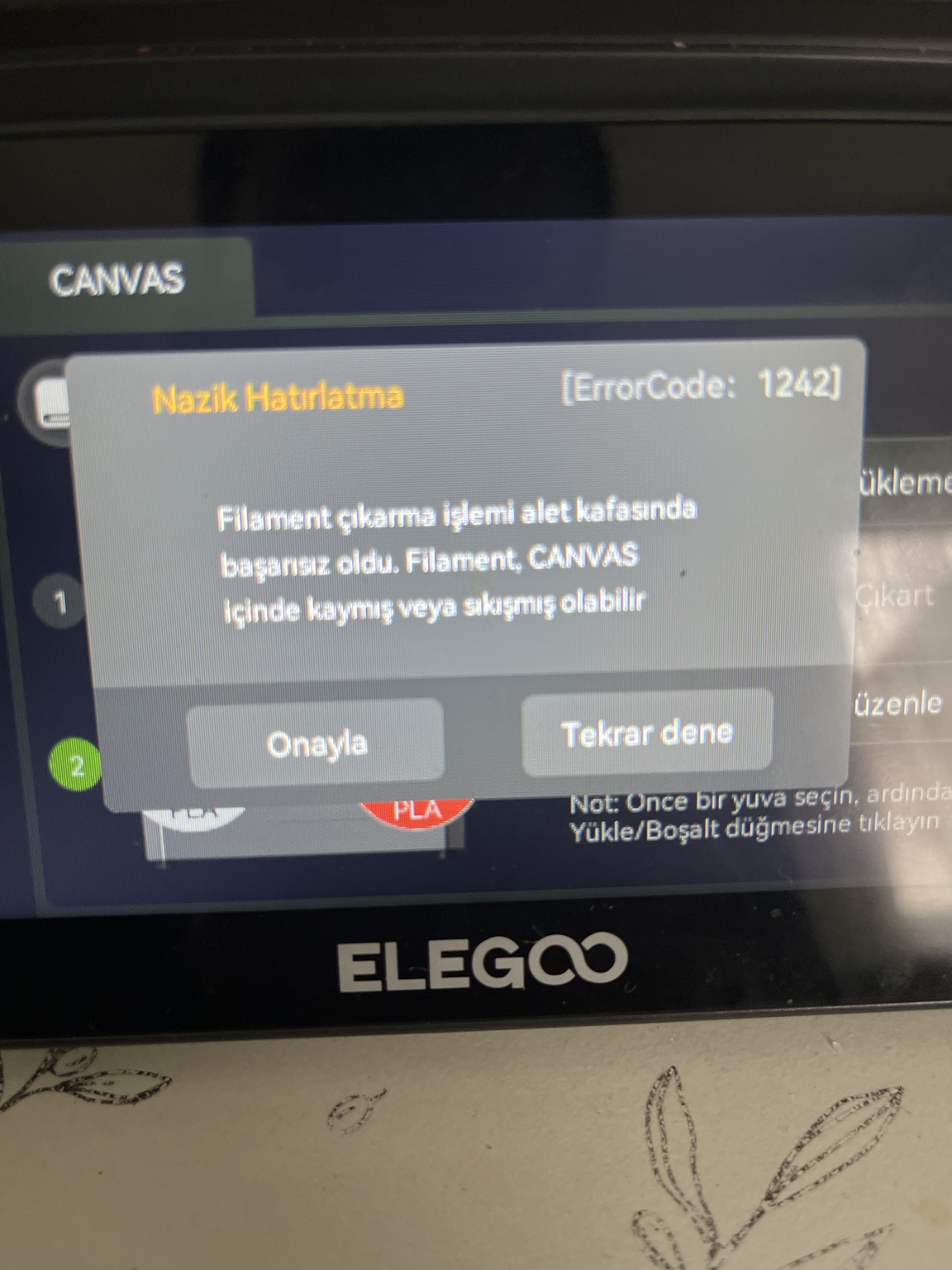 Error Code 1242